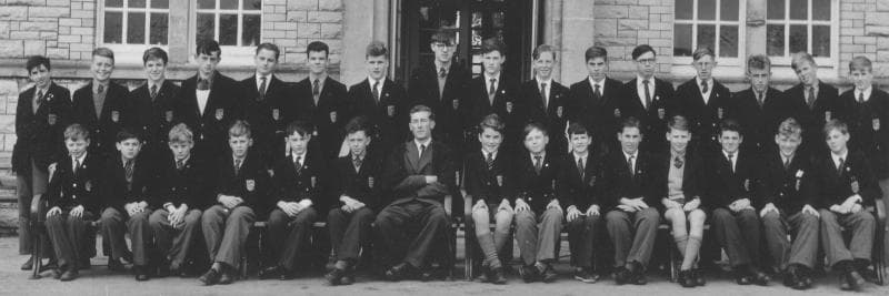 Penarth Grammar School, Form 2 (David is on the far left, Brian Stone, 3rd from the right in the back row)