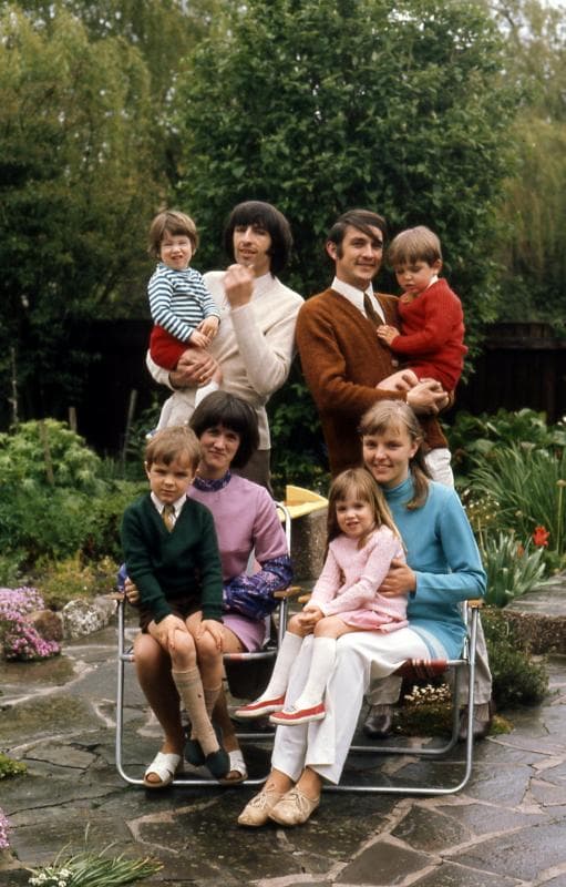 David and Howard with their growing families.