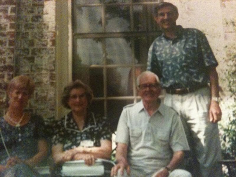 David, Heather with his Mum and Dad, USA