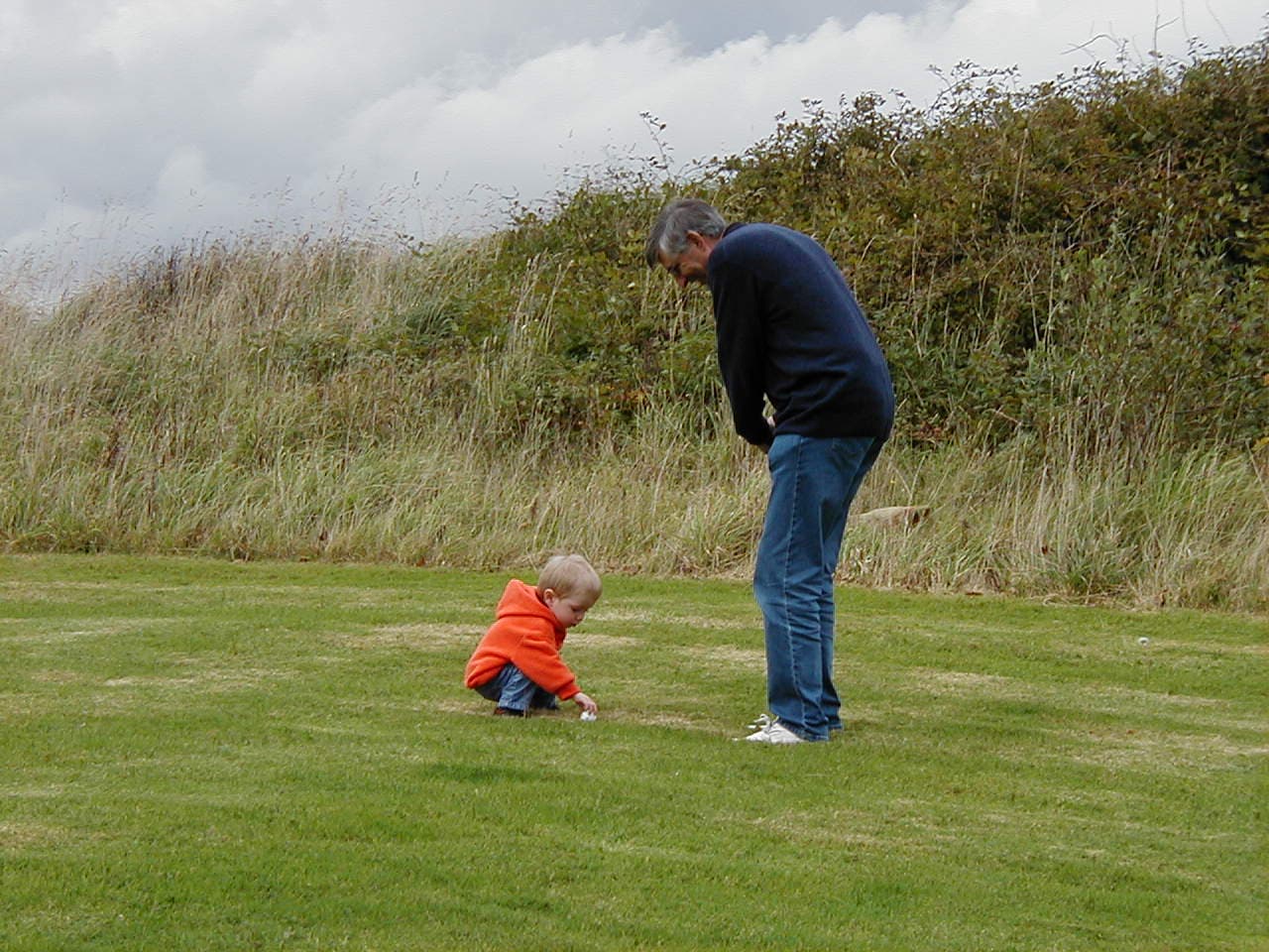 David and Ethan, golf lessons in Cornwall