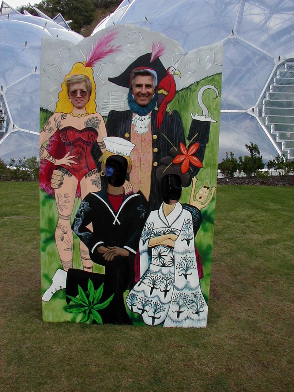 David and Heather in Eden Project, Cornwall