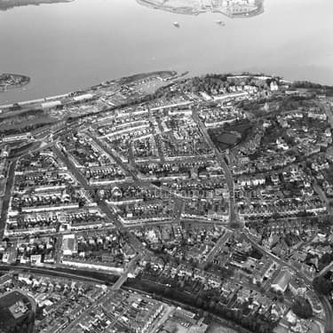 Aerial view of Penarth - 5th October 1983